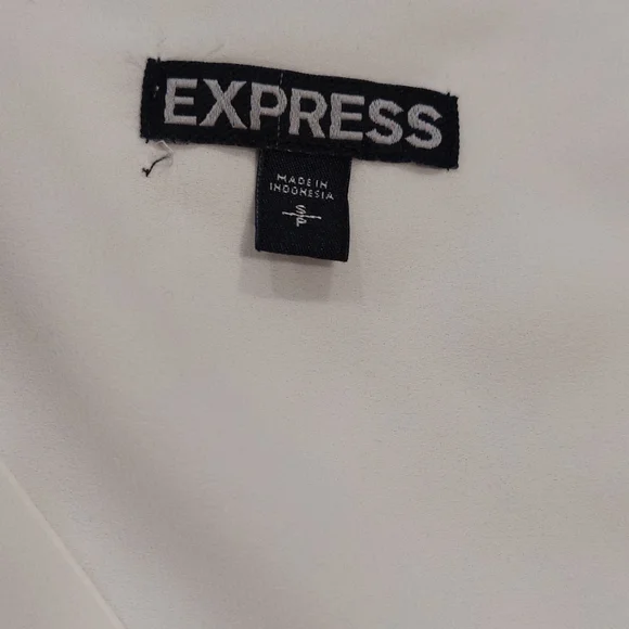 Express Cream Button Down Shirt - Picture 6 of 8